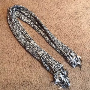 Black and silver scarf